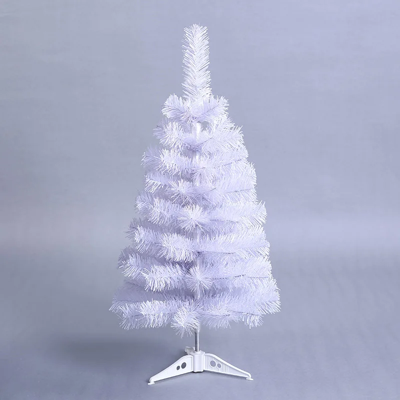 Мини искусственная Рождественская елка маленькая Рождественская елка 60 см Новогодние украшения для дома настольные украшения белая пластиковая Рождественская елка