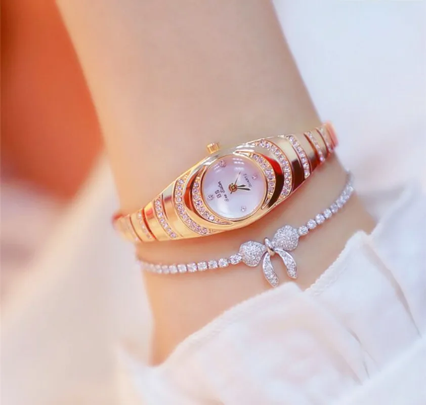 

women's watch Korean brand luxury diamond silver ladies wrist watches vintage dress jewelry relogio feminino reloj mujer