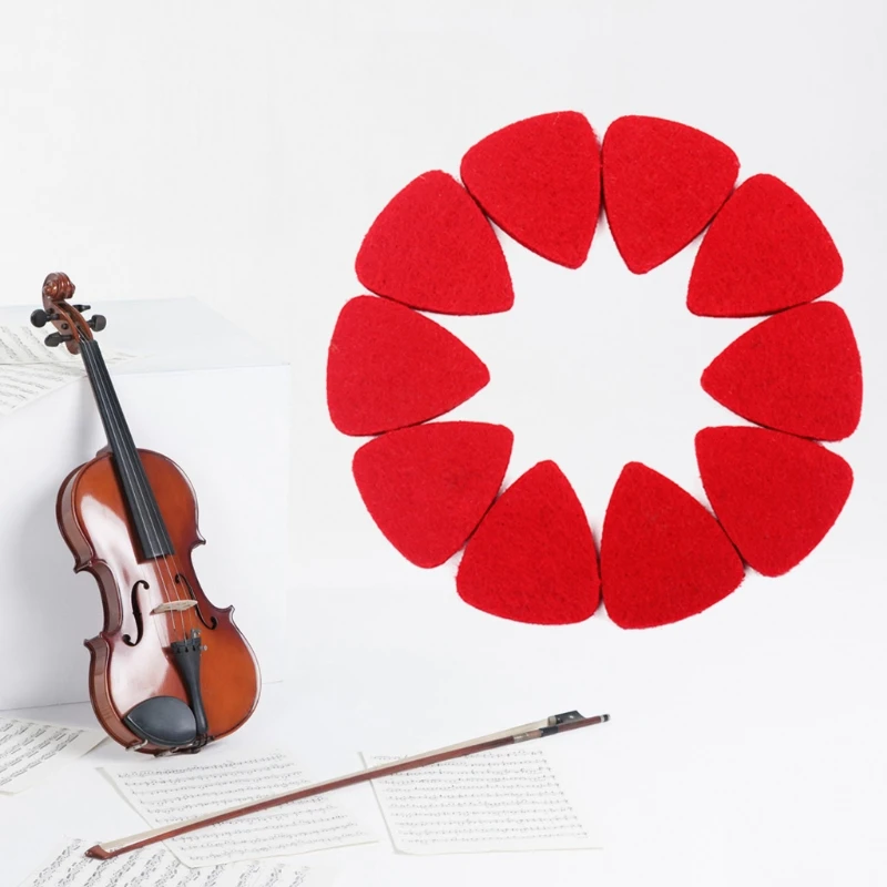 Professional 5pcs Wool Felt Material Guitar Pick Bass Guitar Plectrum