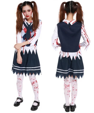 Костюм для хеллоуина террористических кровавые студент косплей-костюм Универсальный Размер