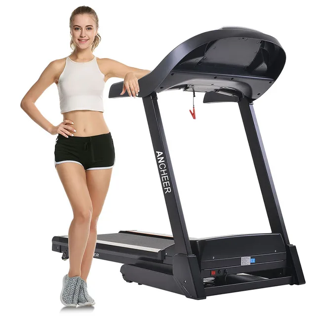 2.25HP Крытый немой складной электрический беговая дорожка Run Training фитнес-машина домашний фитнес-тренажер