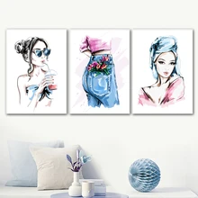 Fashion Sexy Women Haunch Wall Art Canvas Painting Nordic Posters And Prints Wall Pictures For Living Room Girl Bedroom Decor Fashion Sexy Women Haunch Wall Art Canvas Painting Nordic Posters And Prints Wall Pictures For Living Room Girl Bedroom Decor