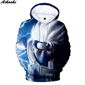 

Fashion New Print Naruto 3D Hoodies Men Women 2019 Casual Personality Sweatshirt Anime Naruto 3D Hoodies Men