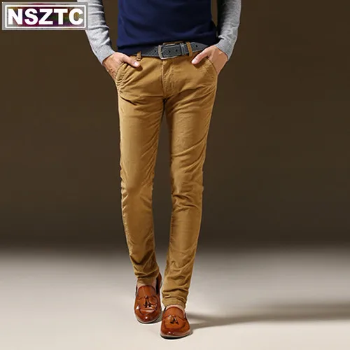 European and American style Famous brand Men Corduroy