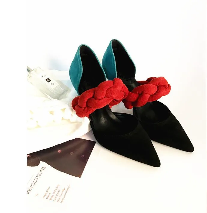 Bout Style Troupeau As Sandales De Slip Zapatos Picture Couleur Doux Talons Femme Picture Femmes Chaussures Beertola Mixte Nouvelle Mujer Pointu Tresse 2018 Haute Sur as qwF4cUZ