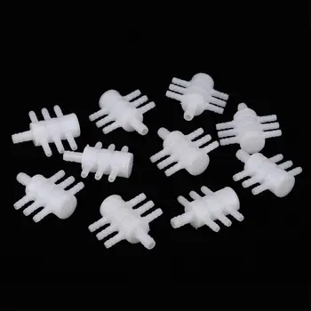 

10Pcs 1/6 White Water Separator Soilless Cultivation Irrigation Hydroponic Equipment Water Accessories Garden Tools