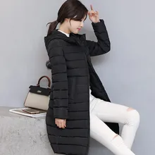 Зимняя женская куртка, пальто, утолщенная, теплая, с капюшоном, пуховая, хлопковая куртка, высокого класса, средней длины, Ms. Одежда, верхняя одежда