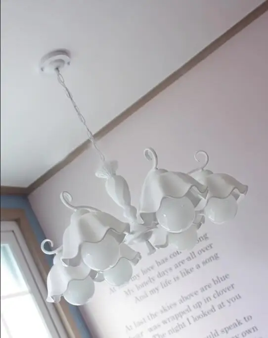 

resta 3/6/8heads lamps Multiple Chandelier pastoral Nordic LED modern bedroom lamp ceramic lamp decorated living room