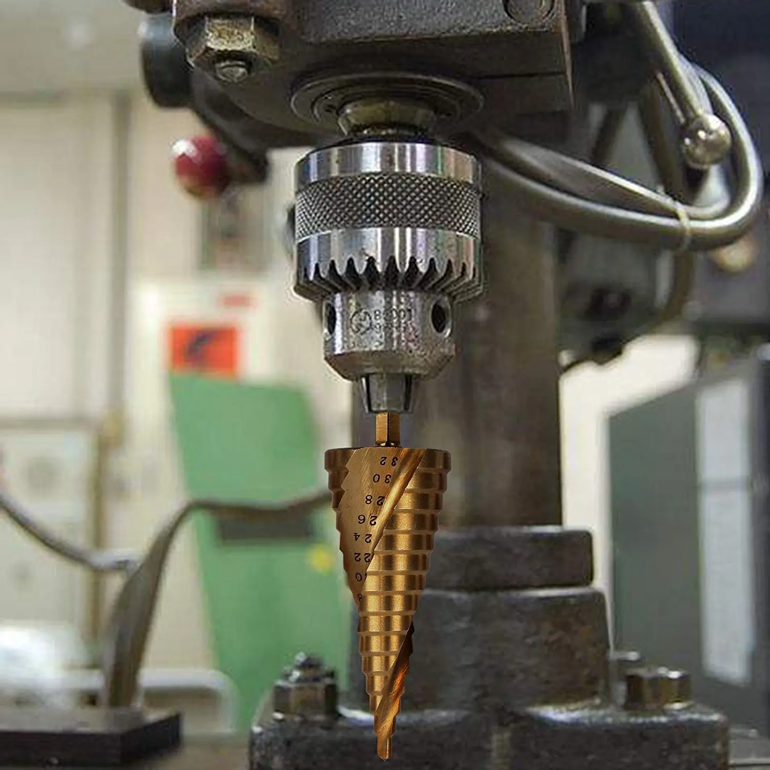 3Pcs Spiral Grooved 4mm to 32mm Multiple Hole 29 Sizes Step Drill Bits