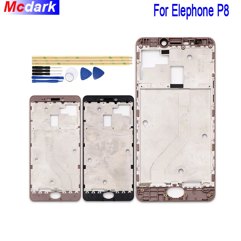 

Mcdark For Elephone P8 High quality Mid LCD Supporting Frame Front Frame Bezel Housing Cover Repair Part For Elephone P8 +Tools