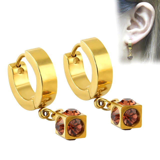 Huggie Hoop Earring Best Gift For Her America Unique Uni Huggie Hoop Earring Best Gift For Her America Unique Uni Fashion Surgically Stainless Steel Huggies