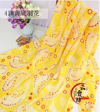 Чистота Цветочная шифоновая ткань с принтом для летнего платья и юбки может просвечивать TJ8612 - Цвет: 10