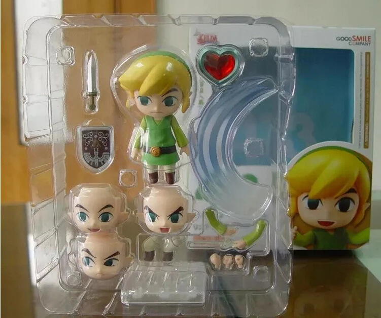 Legend of Zelda figures Link Wind Waker Ver.#413 ПВХ Эктон Рисунок Nendoroid Аниме Модель Коллекция в коробке игрушка 10 см