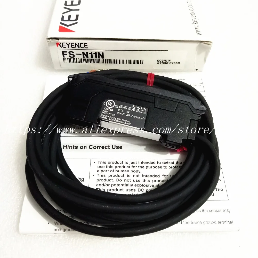 Keyence FS-N11P Digital Fiber Optic Sensor for sale online Keyence FS-N11P Digital Fiber Optic Sensor for sale online