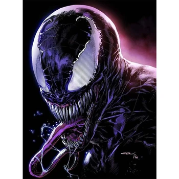 

5D Diamond Painting Kit Venom Marvel Spiderman Diamond Embroidery Cross Stitch DIY Rhinestone Mosaic Wall Decor C353