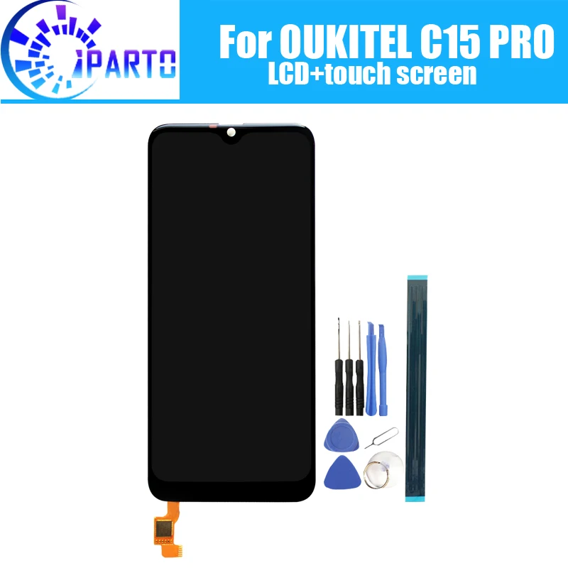 Продажа 6,09 дюймов OUKITEL C15 PRO font b lcd b font дисплей + кодирующий преобразователь сенсорного экрана в сборе 100% оригинальный font b lcd b font + сенсорный дигитайзер для OUKITEL C15 PRO