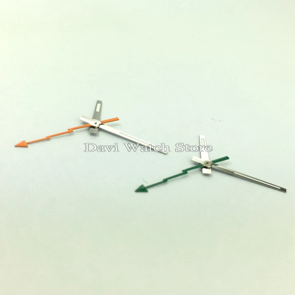 

Fit Miyota 8205/8215/821A Automatic Movement Green/Orange Second Green Luminous Watch Hands