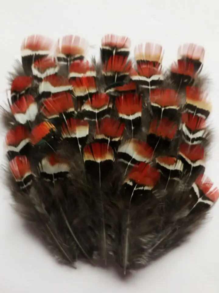 20 шт качественные натуральные женские перья фазана амхерста, 2,4-3 дюйма/6-8 см декоративные принадлежности для рукоделия