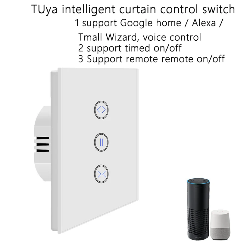 Переключатель Wi Fi TUya smart life электрические шторы роллерные жалюзи Google home Amazon Alexa с