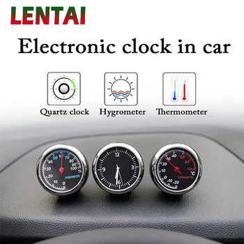 

LENTAI For Volkswagen polo golf 4 Lada granta vesta Mini cooper Lexus Mini Car Digital Clock Auto Watch Thermometer Hygrometer