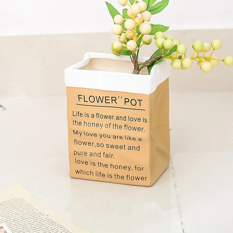 Plants pots groot planter Kraft paper container pot for home planting pots garden colorful vase suitable for home or office Plants pots groot planter Kraft paper container pot for home planting pots garden colorful vase suitable for home or office