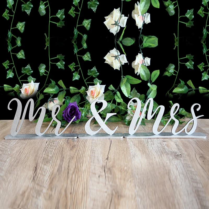 

Mr & Mrs Wedding Sign, Sweet Heart Table Sign, Glitter Table Mr and Mrs Home Decor, Wooden Table decoration Rustic Sign