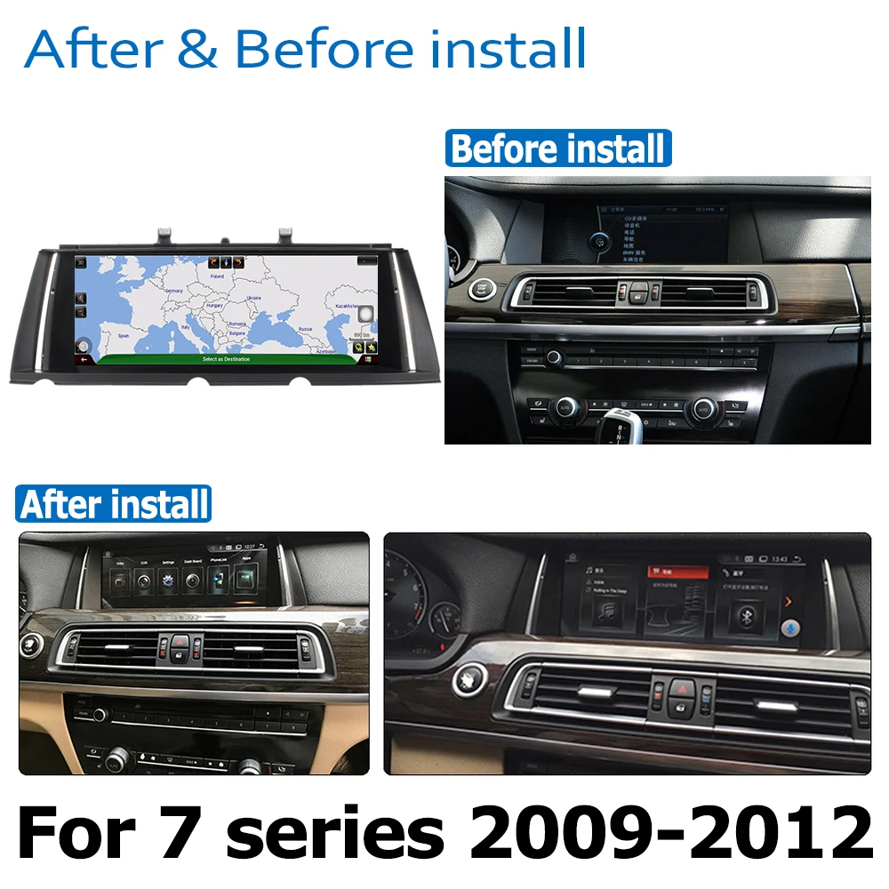 Discount Car DVD Player For BMW 7 Series F01 F02 2009~2012 original NBT System Android 8.0 up Autoradio GPS Navigation 2