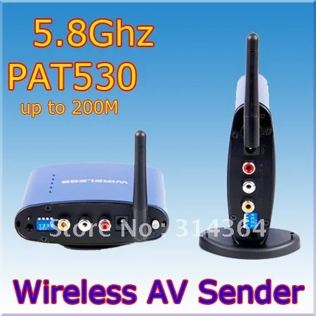 

5.8G AV Sender &IR Remote Extender Wireless Transmitter Receivers,5.8ghz wireless av sender,Free Shipping,Wholesale