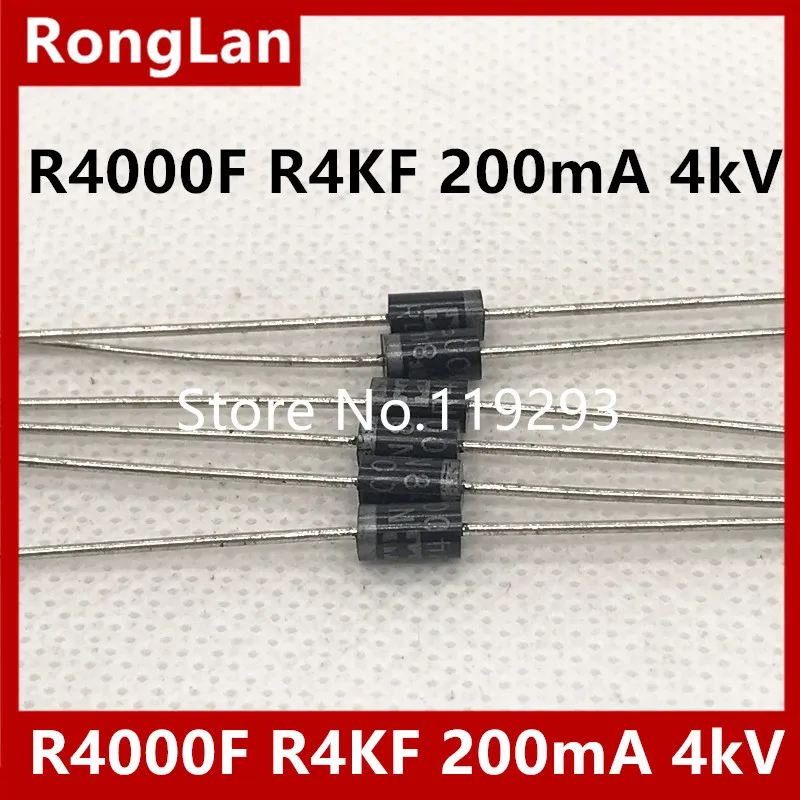 

high voltage high voltage diode R4000F R4KF 200mA 4kV high voltage silicon stack--500pcs/lot