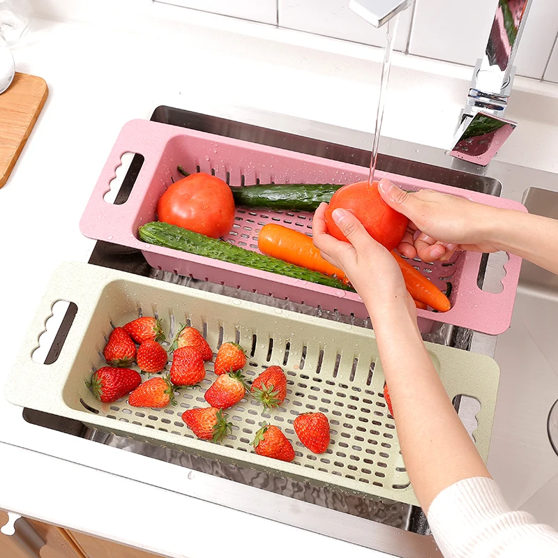 

Wheat Straw Sinks Drainage Shelves Kitchen Plastic Plates Bootstuffs Household Vegetables Storage Racks