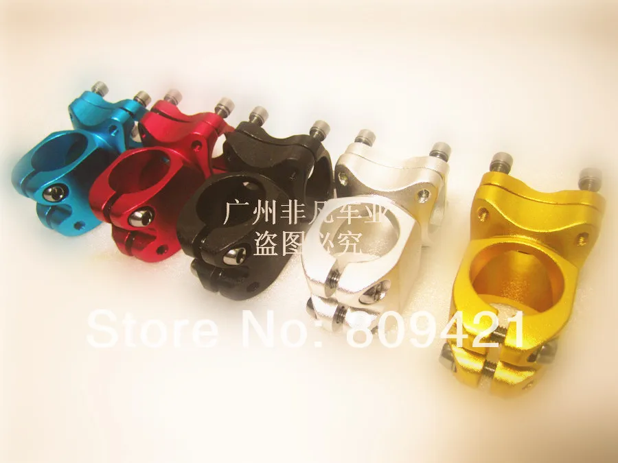 Whole Sale 50pcs/lot Fixed Gear Bicycle Stem mountain bike stem 25.4MM