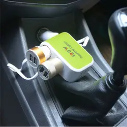Автомобиль-Стайлинг kongyide автомобиля Зарядное устройство Dual USB Автомобильное Авто-прикуриватели гнездо Splitter Зарядное устройство Адаптеры