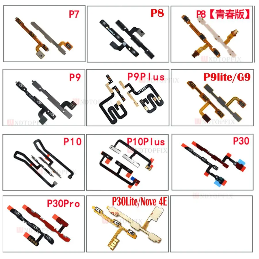 

Huawei P30 lite Power Volume Button Flex Cable P30 Side Key Button Flex Cable For Huawei P30 Pro Video Volume On OFF flex