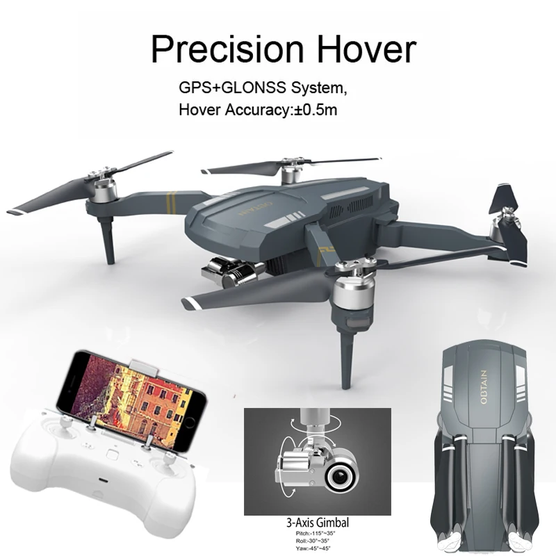 C FLY складной Радиоуправляемый Дрон большой дальности FPV 1080P камера мощный