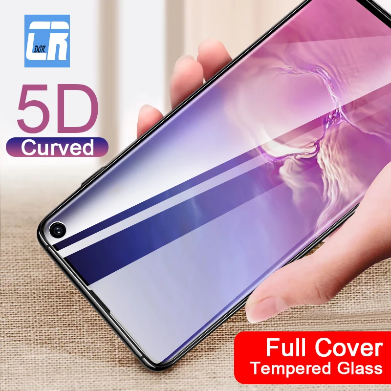 5D изогнутое Закаленное стекло протектор экрана для samsung Galaxy A8S A9 Pro 2019 M20 M10 A7 2018 J4 J6
