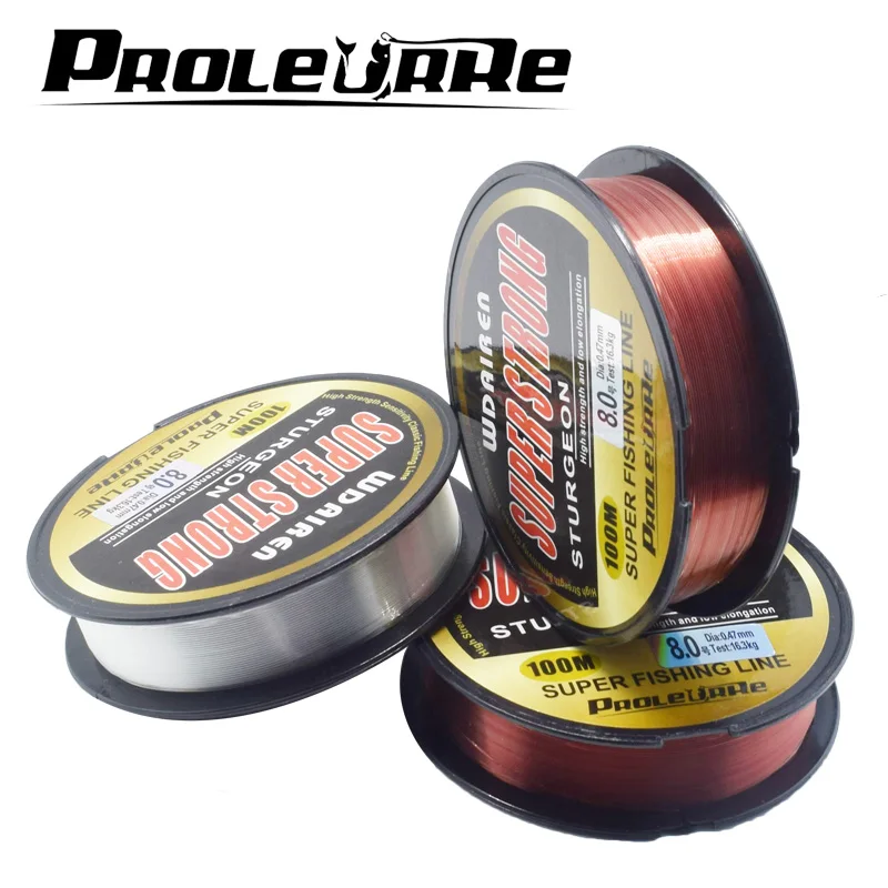 Proleurre 100 متر سوبر قوية دايوا النايلون سلسلة خيط صنارة الصيد 2-40LB حيدة خط اليابان الخط الرئيسي ل الكارب الصيد معالجة