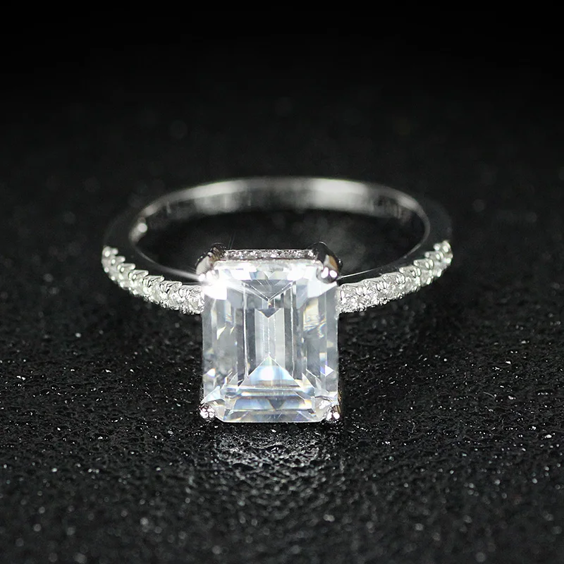 Настоящее серебро 925 пробы, циркониевое обручальное кольцо для женщин, роскошные свадебные подарки оптом, ювелирные изделия по индивидуальному заказу R4338