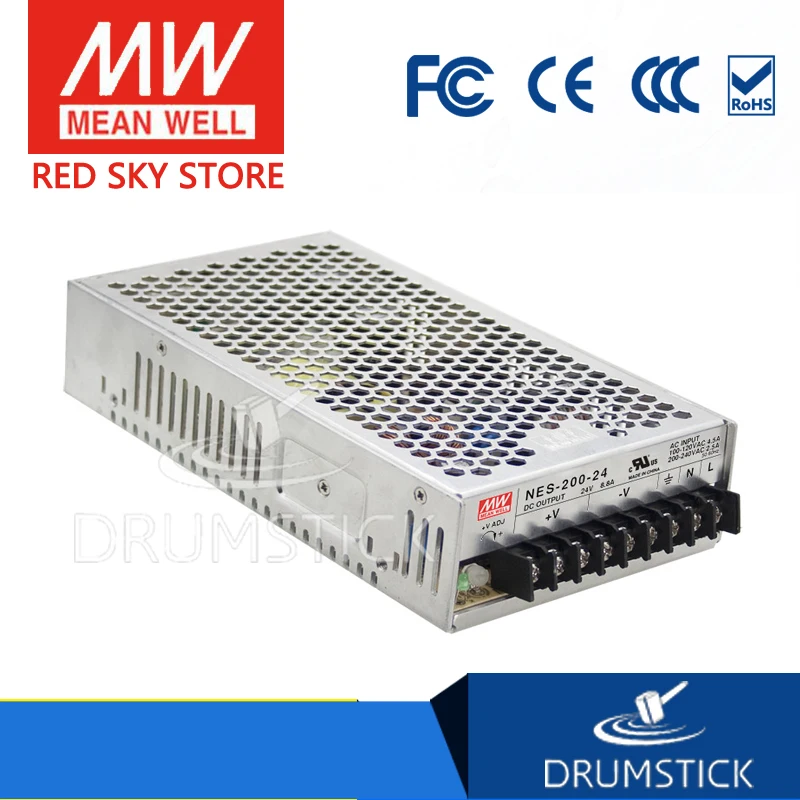 

MEAN WELL NES-200-3.3 3.3V 40A meanwell NES-200 3.3V 132W Single Output Switching Power Supply