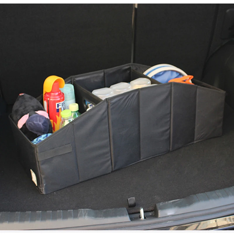

Multifunction Car Trunk Storage Box Portable Folding Storage Box Big Capacity Organizer Black Car Accessories