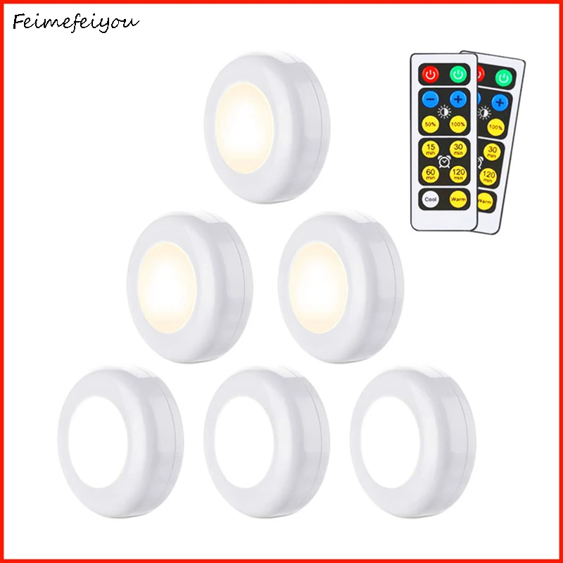  fill light white warm white led lamp 2 color night light closet decorative light with remote contro - 32965156990