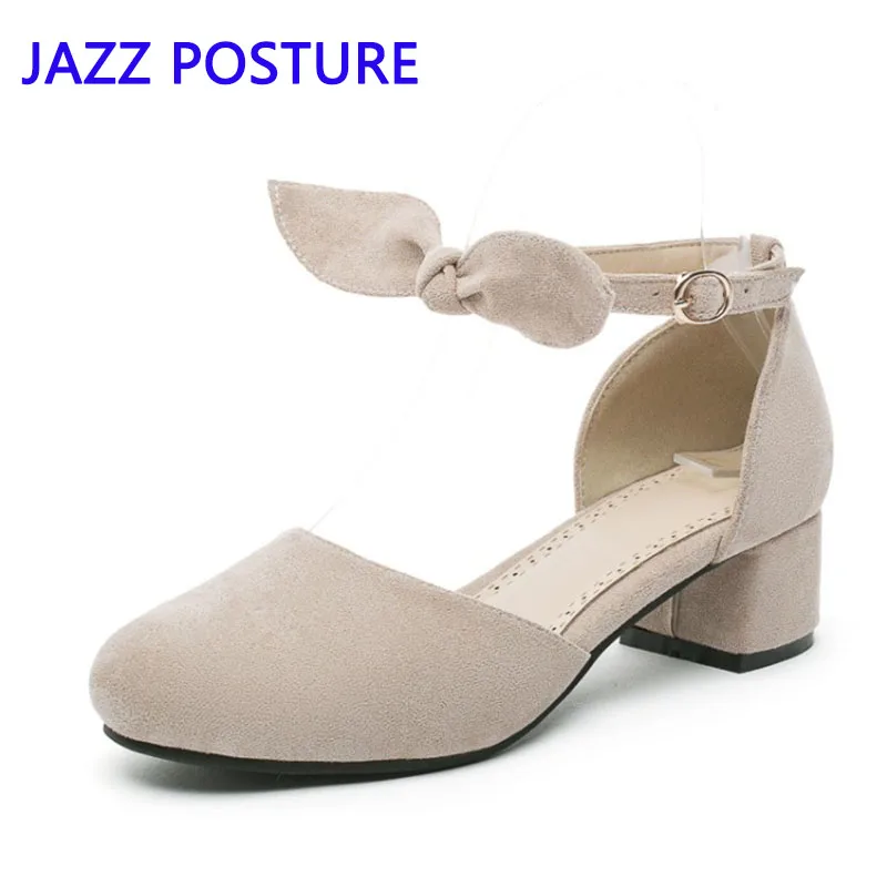 

New ladies sandals high heels elegant suede sandals buckle toe women's shoes fashion bow party wedding shoes women's shoes y850