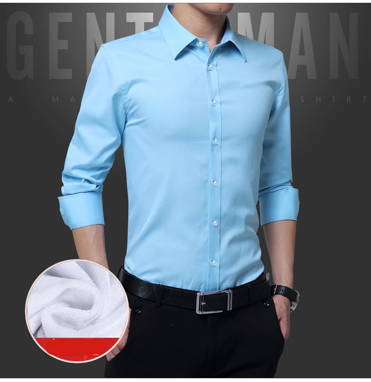 Модная зимняя флисовая рубашка с длинными рукавами для мужчин, большие размеры 4xl, облегающие теплые мужские рубашки