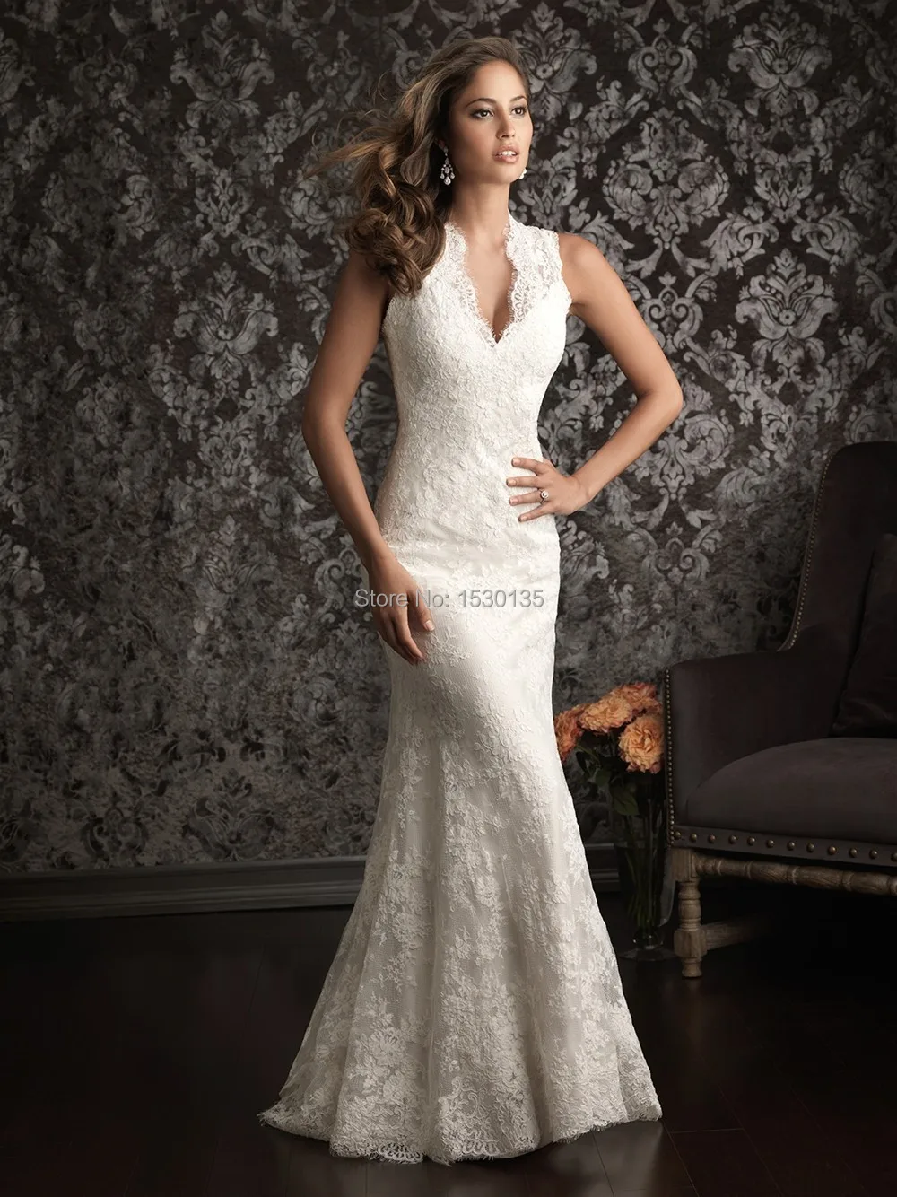 Ivory Spanish Lace Wedding Dress Fashion Dresses