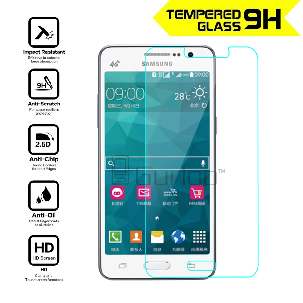 

For Samsung GALAXY Grand Prime Tempered glass Screen Protector 0.26mm 2.5 9h Safety Protective Film on G530 G530F G530H G531H