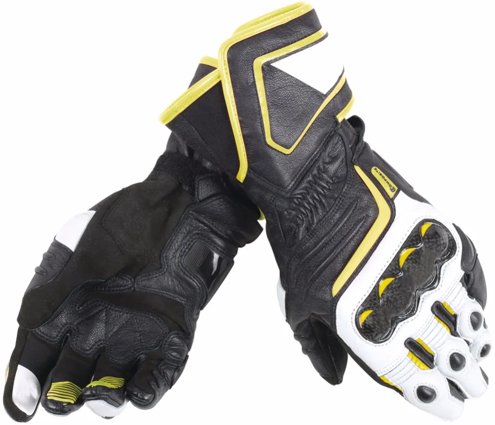 

New 5 Colors 100% Genuine Leather Dain Druid D1 Long Motocycle Gloves Racing Driving GP PRO Motorbike Original Cowhide Gloves