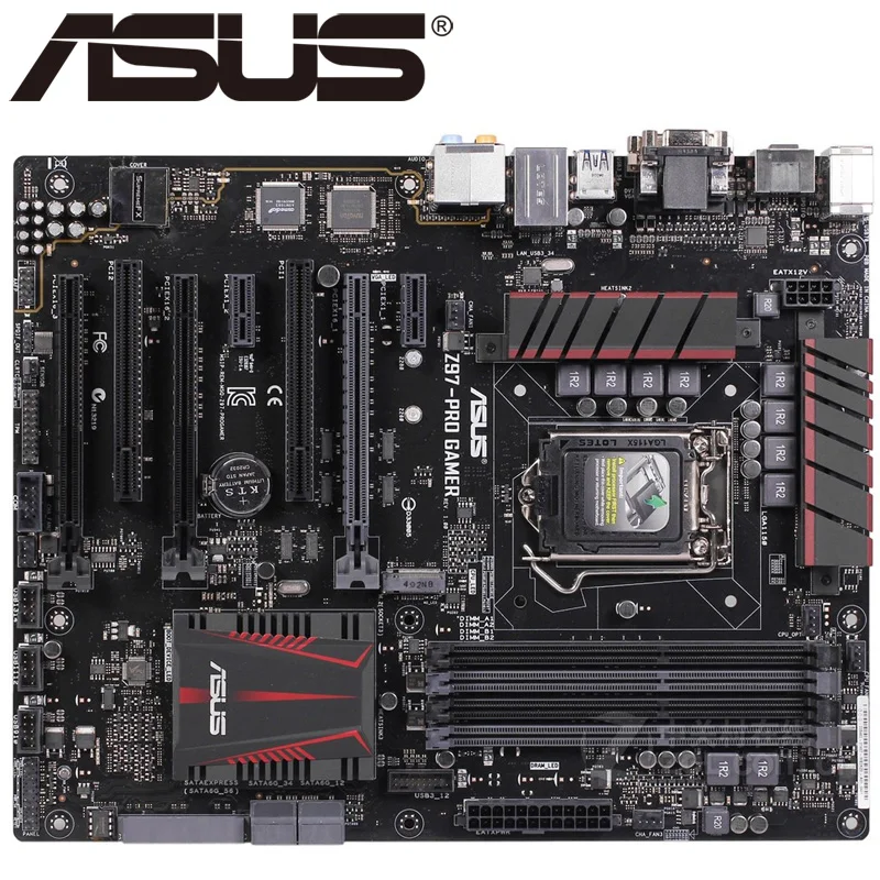 Asus Z97 PRO GAMER настольная материнская плата Socket LGA 1150 i3 i5 i7 DDR3 32G ATX UEFI BIOS оригинальная