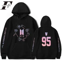 LUCKYFRIDAYF Kpop Bangtan Boys Love Yourself BTS V ARMY Print Hoodies Sweatshirts Women Fans Sweatshirt Hip Hop Clothes Jungkook