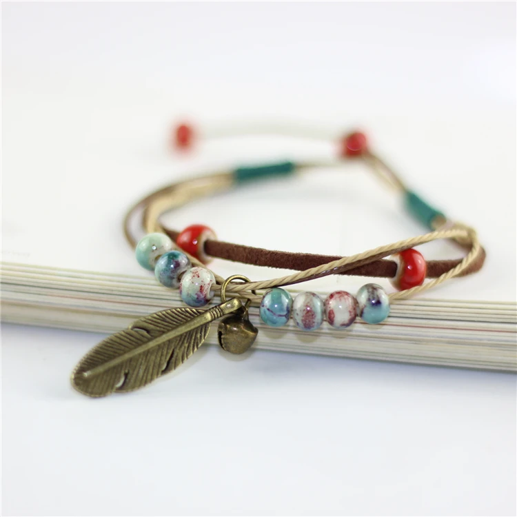

Miredo jewelry wholesale fashion gift bracelete ceramic handmade vintage bracelets for women men accessories free shipping #1454