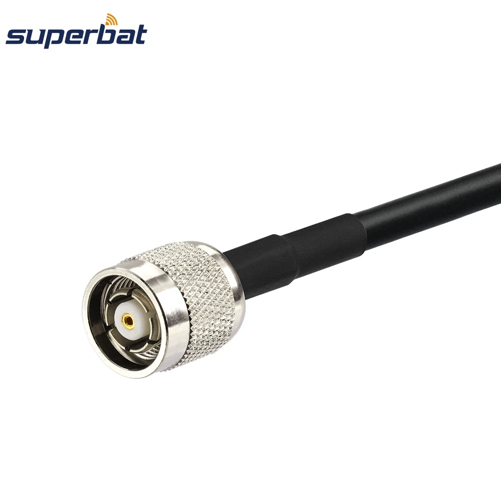 Superbat N Plug to RP-TNC Male(female pin) Connector Wireless Antenna Coaxial Cable Extension LMR195 15M for Wlan 3G/4G Wireless