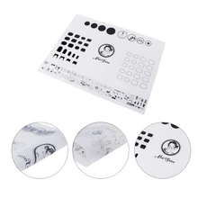 Transferência de Silicone Da Arte Do Prego Carimbar A Placa De Coloração e Impressão Tapete Macio Tapete De Mesa Folha De Mão Repousa o espaço de Trabalho Translúcido 40x30 cm NOVO(China)